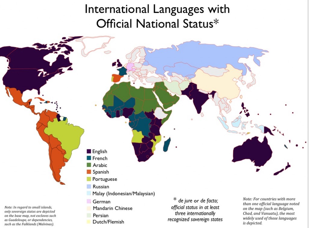 Official Languages Map 