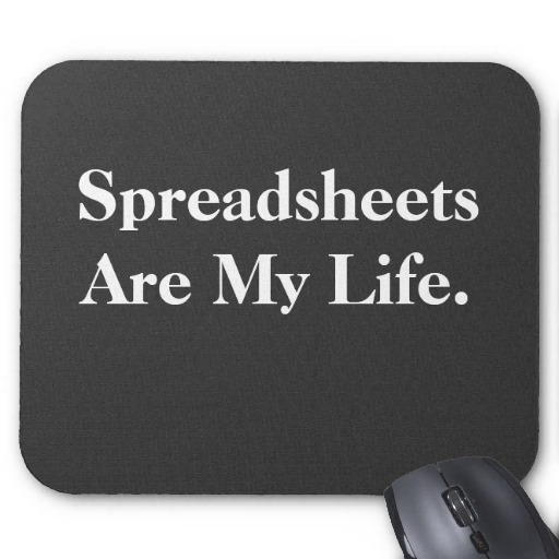 Spreadsheets Are My Life Mousepad